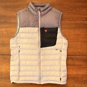 Mountain Hardwear Gray and Red Puffer Vest